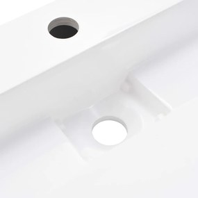 Lavatório Taxi em Mineral/Mármore Branco - Design Moderno