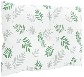 Almofadões p/ móveis paletes 3 pcs tecido oxford padrão folhas