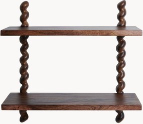 Estante de parede em madeira de manga Swirl