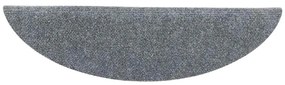 Tapetes de escada autoadesivos 5 pcs 56x17x3 cm cinzento-claro