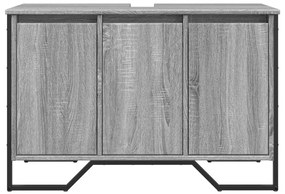 Móvel p/ lavatório 91x35x60cm derivados madeira cinzento sonoma