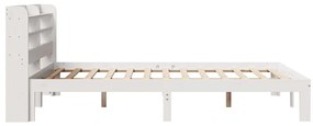 Estrutura de cama c/ cabeceira sem colchão 120x200 cm branco