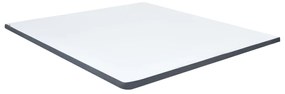 Cama boxspring 180x200 cm tecido cinzento-escuro