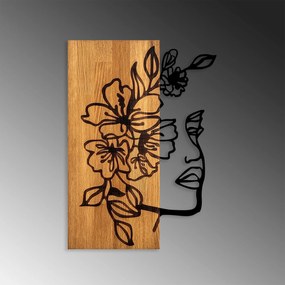 Acessório Decorativo de Parede Woman Floral Face – Nogueira Preta – 41