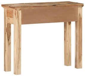 Mesa consola 90,5x30x75 cm madeira acácia e recuperada maciças