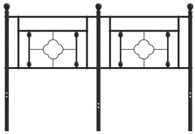 Cabeceira de cama 140 cm metal preto