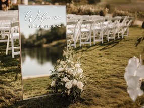 Autocolante para espelho S13 – Welcome to our wedding
