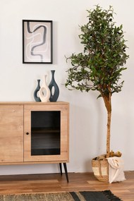 Console Calvin – Carvalho Preto – 180x81x41 cm