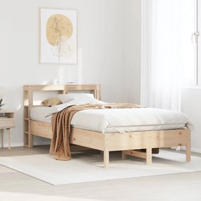 vidaXL Cama sem colchão 100x200 cm madeira de pinho maciça