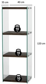 Estante Aqua – Antracite – 40 cm x 120 cm x 35 cm