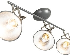 Projetores industriais antracite rotativos e inclináveis 3 luzes - Tommy