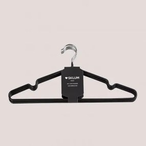 Pack De 6 Cabides Em Metal Anttal Preto - Sklum
