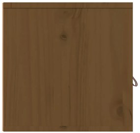 Armários de parede 2 pcs 80x30x30 cm pinho maciço castanho-mel