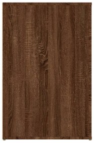 Secretária 100x49x75 cm derivados madeira cor carvalho castanho
