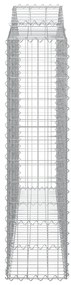 Cestos gabião arqueados 13 pcs 200x30x120/140 ferro galvanizado