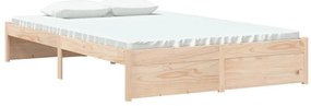 Estrutura de cama pequena casal 120x190 cm pinho maciço