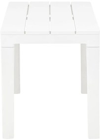 Mesa de jardim com 2 bancos plástico branco