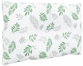 Almofadões p/ móveis paletes 2 pcs tecido oxford padrão folhas