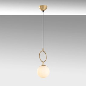 Candeeiro de Teto Ring – Dourado – 15 cm x 127 cm