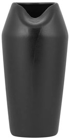 Vaso de cerâmica grés preta 33 cm APAMEA Beliani