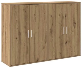 Conjunto de 2 Buffets em Carvalho Artisan 60x31x84 cm - Madeira Estrut