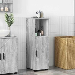 vidaXL Armário de Banheiro com porta Sonoma cinzento 30 x 35 x 95 cm