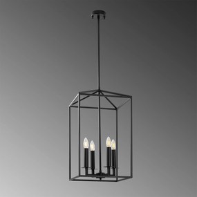 Candeeiro de Teto Till – Preto – 35 x 35 x 107 cm