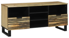 vidaXL Estante de TV , 100x33,5x46 cm, feita de madeira de manga sólida
