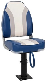 vidaXL 2 pcs conjunto assento de barco dobrável com encosto alto