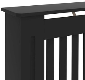 Cobertura de radiador 172x19x81,5 cm MDF preto
