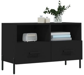 Móvel p/ TV 80x36x50 cm derivados de madeira preto