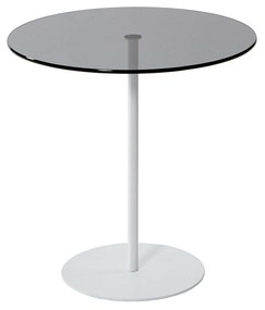 Mesa Lateral Chill-Out – Branco e Cinzento Escuro – 50cmx50cmx50cm