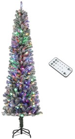 HOMCOM Árvore de Natal 225 cm Árvore de Natal Artificial com 220 Luzes LED de Duas Cores 519 Ramos e Suporte de Aço  Verde | Aosom Portugal