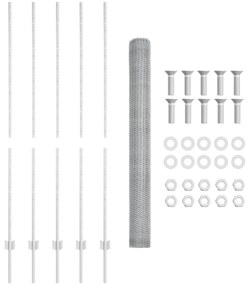 Posts de Cerca vidaXL 10 pcs U-Channel 150 cm Aço Galvanizado, Cerca H