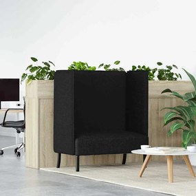 vidaXL Sofá Alto Preto 109x56x121 cm Tecido