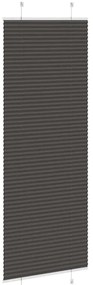 Preto Plissada Cega 75x200 cm Largura Tecido 74,4 cm Poliéster