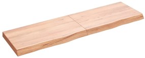 vidaXL Prateleira de parede 140x40x(2-6) cm carvalho tratado castanho
