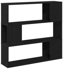 Estante vidaXL Preta em Carvalho 100x24x94 cm de Madeira Engenheirada