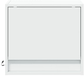 Mesa de cabeceira de parede com luzes LED branco