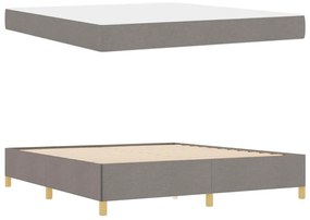 Cama Box Outros Taupe e Branco 180 x 200 cm tecido