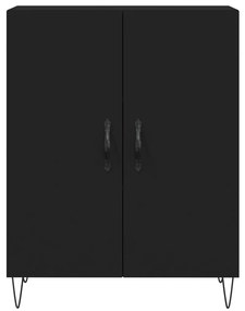 Armário alto 69,5x34x180 cm derivados de madeira preto