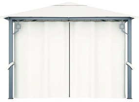 Pérgola 3x3 com Cortina e Rede Mosquiteira - Várias Cores