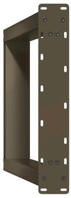 Pés de mesa de console em forma de U, 2 peças, aço natural, 38 x (72-7