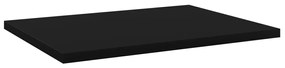 Prateleiras para estante 4 pcs 40x30x1,5cm contraplacado preto