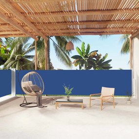 vidaXL Toldo lateral retrátil 140x1000 cm azul