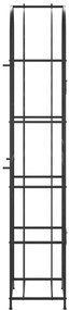 Garrafeira para 73 garrafas 45x36x200 cm ferro forjado preto