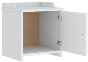 Banco de entrada SANDNES Branco 45x40x50 cm pinho maciço