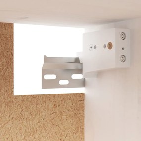 Conjunto de armário de TV 3 pcs madeira de pinho maciça branco
