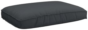 Almofada de Palete para Assento Preto 120x80x12 cm Tecido Oxford