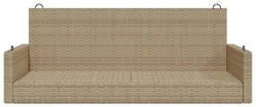 Banco baloiço 119x56x48 cm vime PE bege